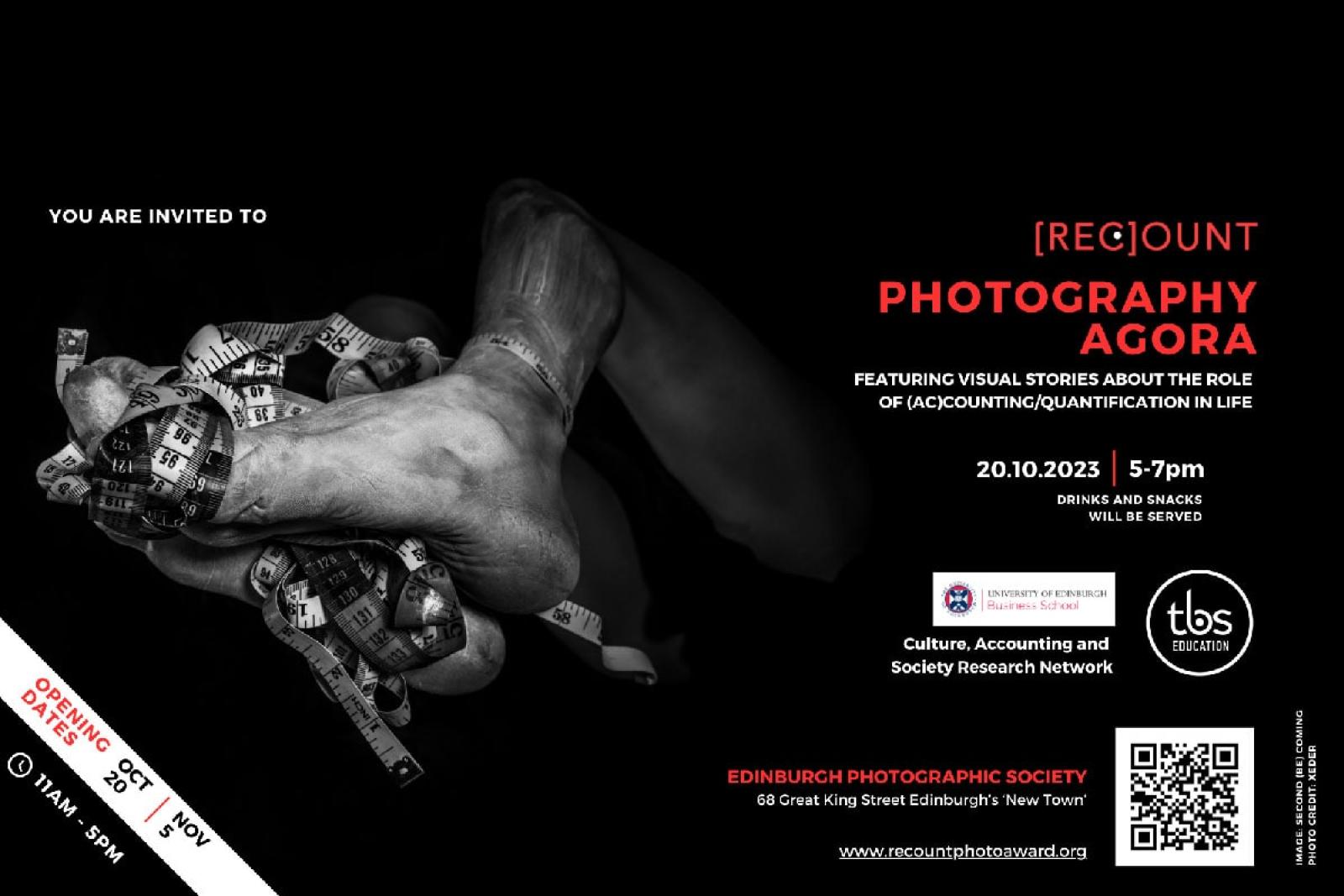 Photography Exhibition of Accounting/Quantification in Daily Life flyer